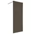 Paravan de dus tip Walk-In Inter Ceramic profil gri mat - sticla fumurie 100x200 cm picture - 1