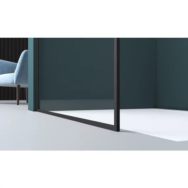 Paravan de dus tip Walk-in negru mat Rune Borr 70x200 cm picture - 2