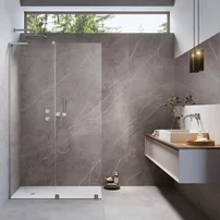 Paravan de dus tip Walk-in Radaway Furo SL nichel periat-transparent 100 cm sticla securizata 8 mm stanga