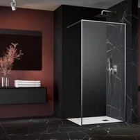 Paravan de dus tip Walk-in Radaway Modo F II nichel periat-transparent 115 cm sticla securizata 8 mm