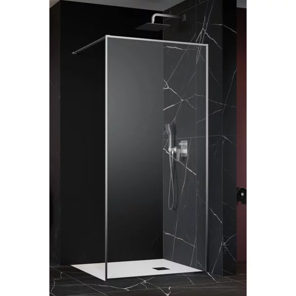 Paravan de dus tip Walk-in Radaway Modo F II nichel periat-transparent 65 cm sticla securizata 8 mm picture - 3