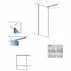 Paravan de dus tip Walk-in Radaway Modo New II crom-transparent 100 cm sticla securizata 8 mm picture - 7