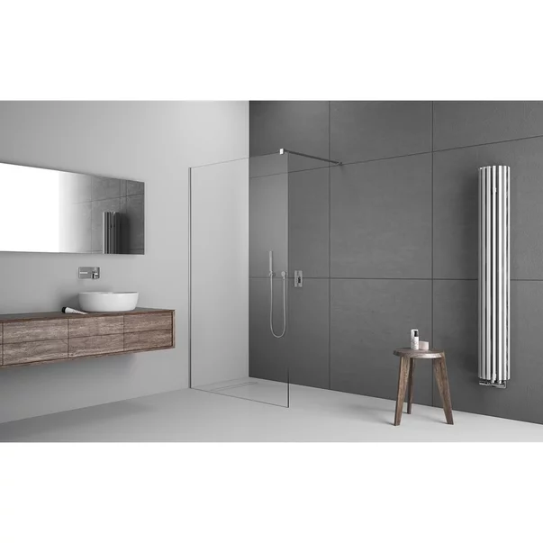 Paravan de dus tip Walk-in Radaway Modo New II crom-transparent 140 cm sticla securizata 8 mm picture - 2