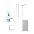 Paravan de dus tip Walk-in Radaway Modo New II crom-transparent 140 cm sticla securizata 8 mm picture - 7