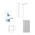 Paravan de dus tip Walk-in Radaway Modo New II crom-transparent 75 cm sticla securizata 8 mm picture - 6