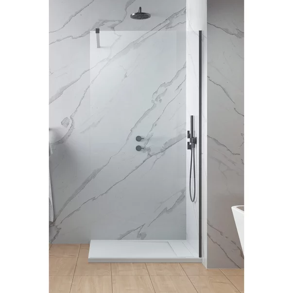 Paravan de dus tip Walk-in Radaway Modo New II GunMetal periat-transparent 160 cm sticla securizata 8 mm picture - 2