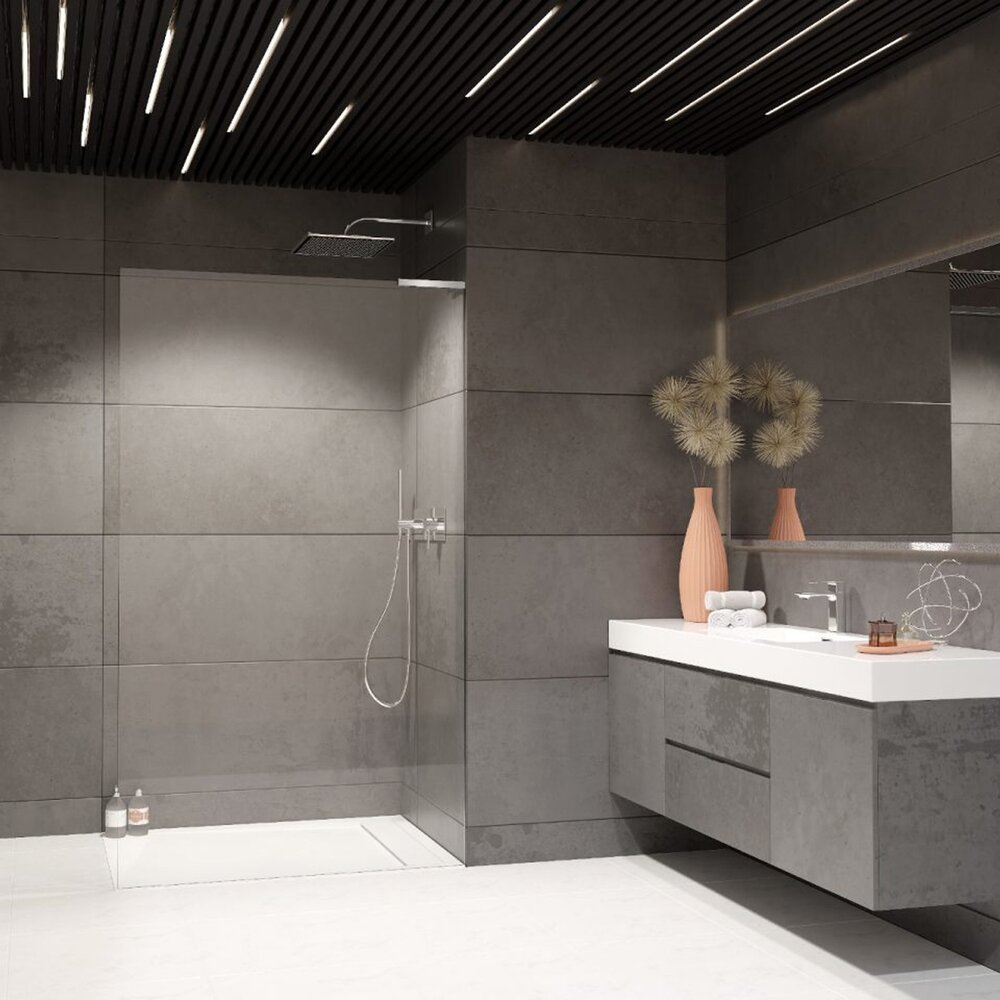 Paravan de dus tip Walk-in Radaway Modo SL II crom lucios-transparent 100 cm sticla securizata 8 mm dreapta