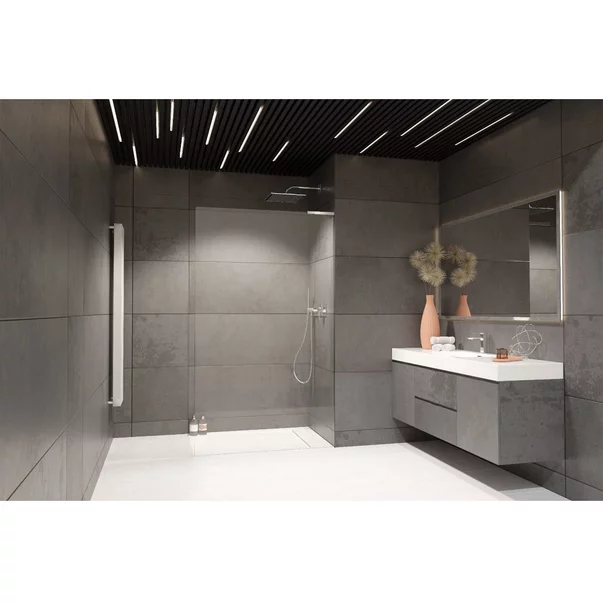 Paravan de dus tip Walk-in Radaway Modo SL II crom lucios-transparent 110 cm sticla securizata 8 mm dreapta picture - 2