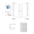 Paravan de dus tip Walk-in Radaway Modo SL II crom lucios-transparent 120 cm sticla securizata 8 mm stanga picture - 6