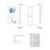 Paravan de dus tip Walk-in Radaway Modo SL II crom lucios-transparent 80 cm sticla securizata 8 mm dreapta picture - 6