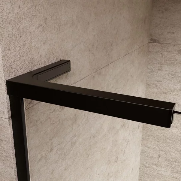 Paravan de dus tip Walk-in Radaway Modo SL II negru mat-transparent 110 cm sticla securizata 8 mm stanga picture - 4