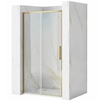 Paravan de dus tip Walk-in Rea Rapid Slide 110x195 cm profil auriu periat