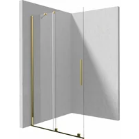Paravan de dus Walk-in Deante Prizma auriu periat 100x195 cm