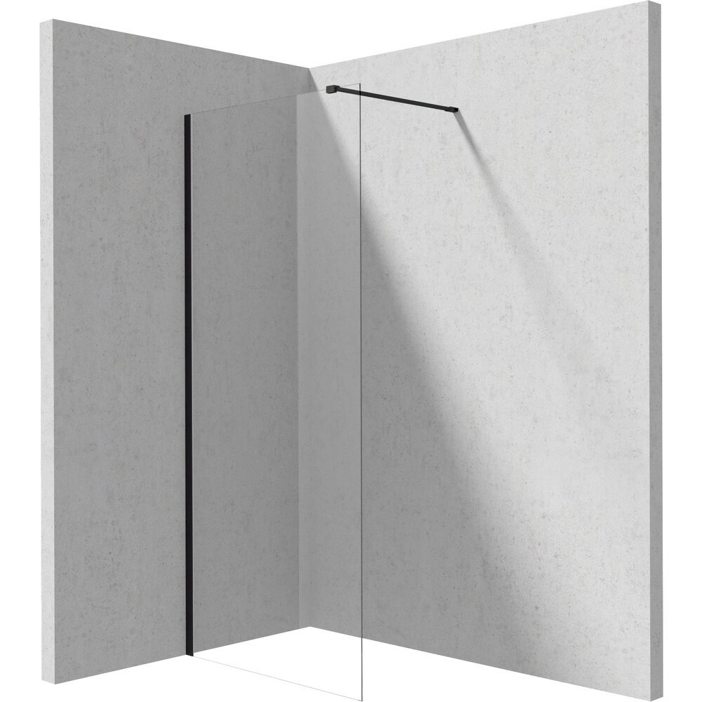 Paravan de dus Walk-in Deante Prizma negru 90x195 cm