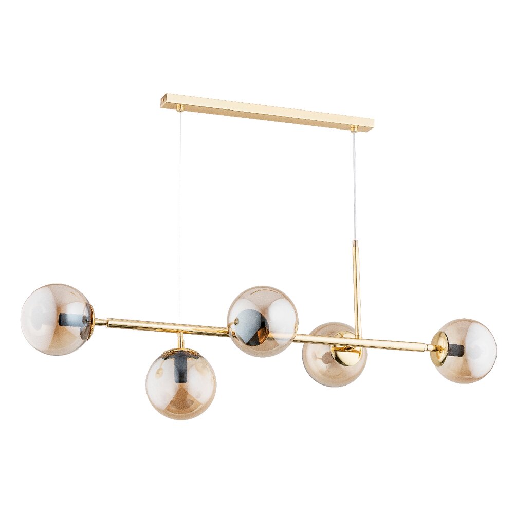 Pendul Alfa Dansa 5 auriu/transparent