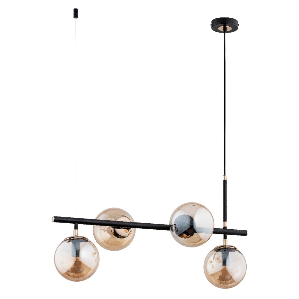 Pendul Alfa Fiore 4 negru/transparent