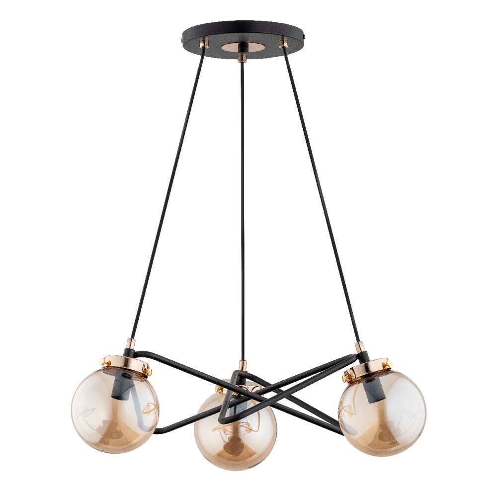 Pendul Alfa Vega 3 negru/transparent