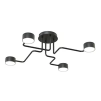 Pendul Emibig Kurage 4 BL negru mat LED GX53