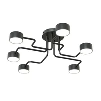 Pendul Emibig Kurage 6 BL negru mat LED GX53