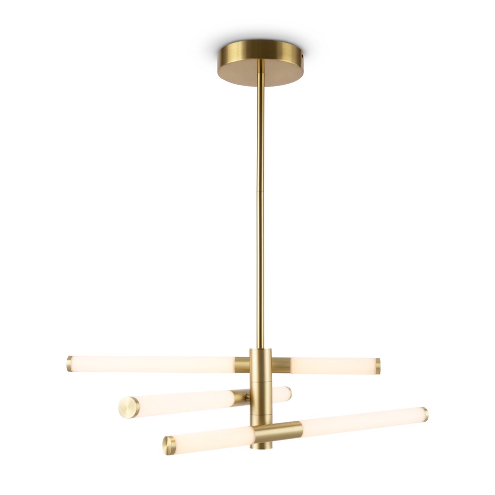 Pendul Maytoni Axis auriu/alb LED x 3