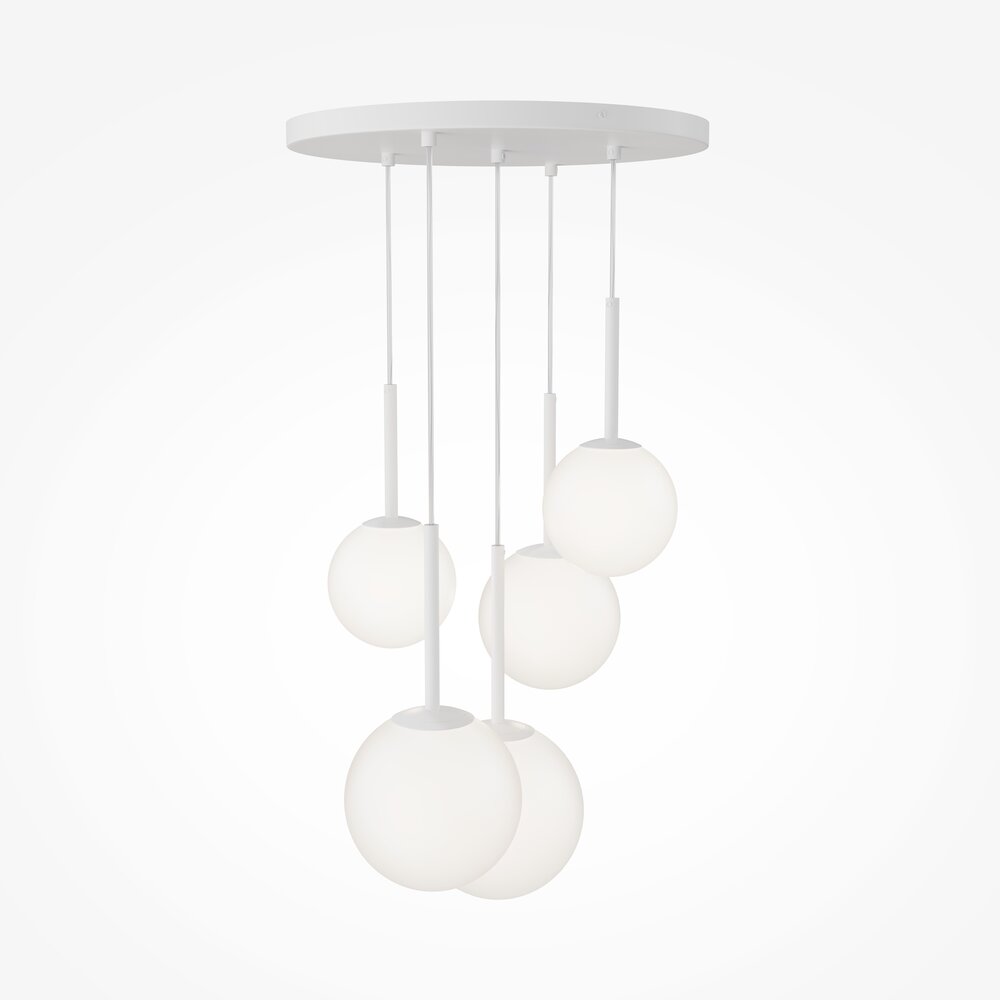 Pendul Maytoni Basic form alb/alb 5 becuri