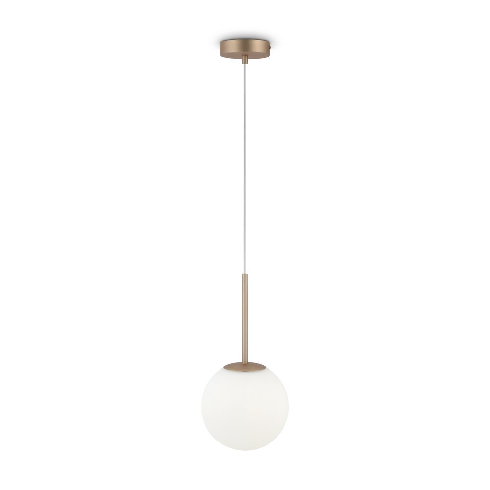 Pendul Maytoni Basic form auriu/alb 1 bec 24.5 x 35 cm