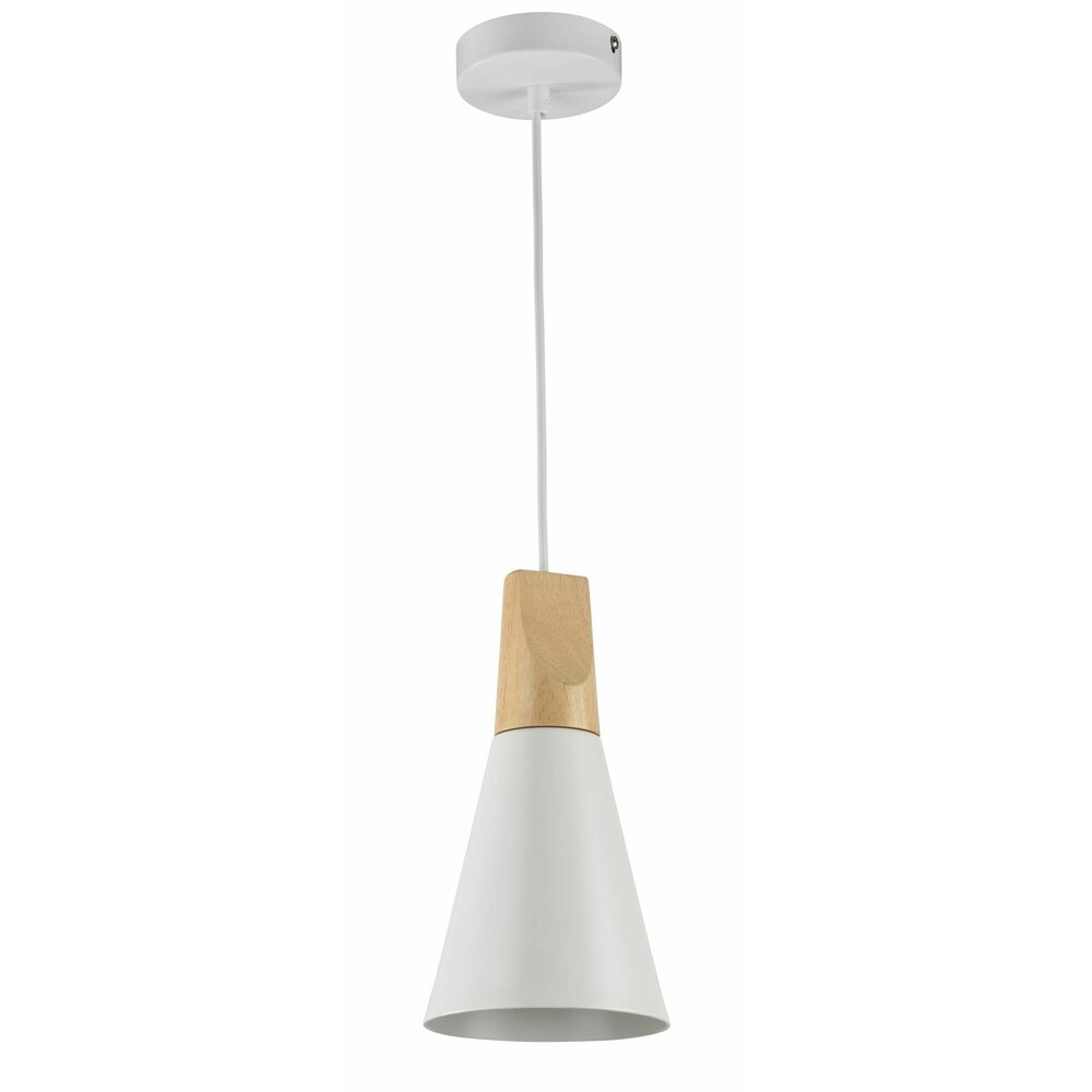Pendul Maytoni Bicones alb/alb 1 bec 21.5 x 27 cm