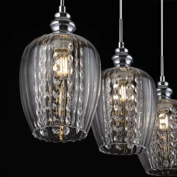 Pendul Maytoni Blues nichel/transparent 3 becuri picture - 5