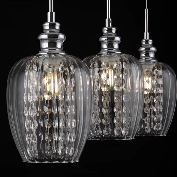 Pendul Maytoni Blues nichel/transparent 3 becuri picture - 6