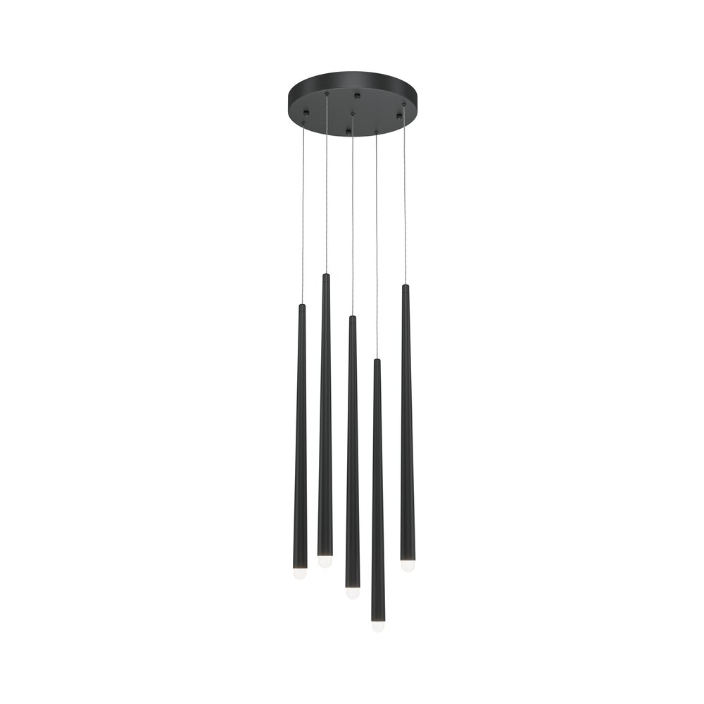 Pendul Maytoni Cascade negru LED x 5