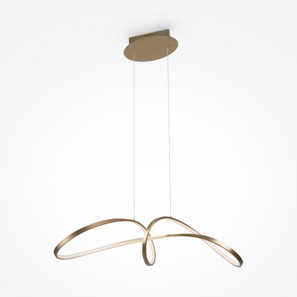 Pendul Maytoni Curve auriu/auriu LED