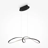 Pendul Maytoni Curve negru/negru LED