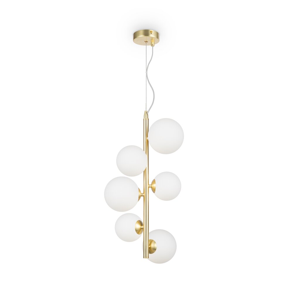 Pendul Maytoni Dallas auriu/alb 6 becuri