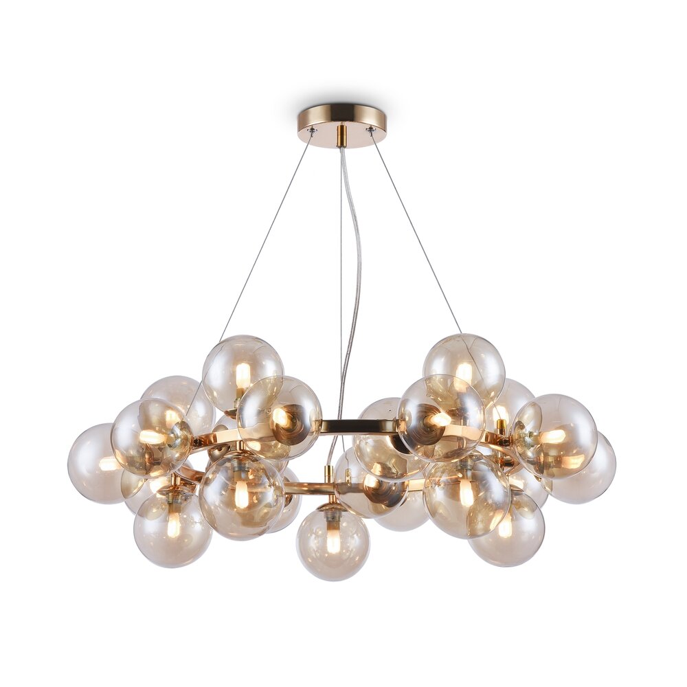 Pendul Maytoni Dallas auriu/galben 25 becuri 29.5 x 62.5 cm