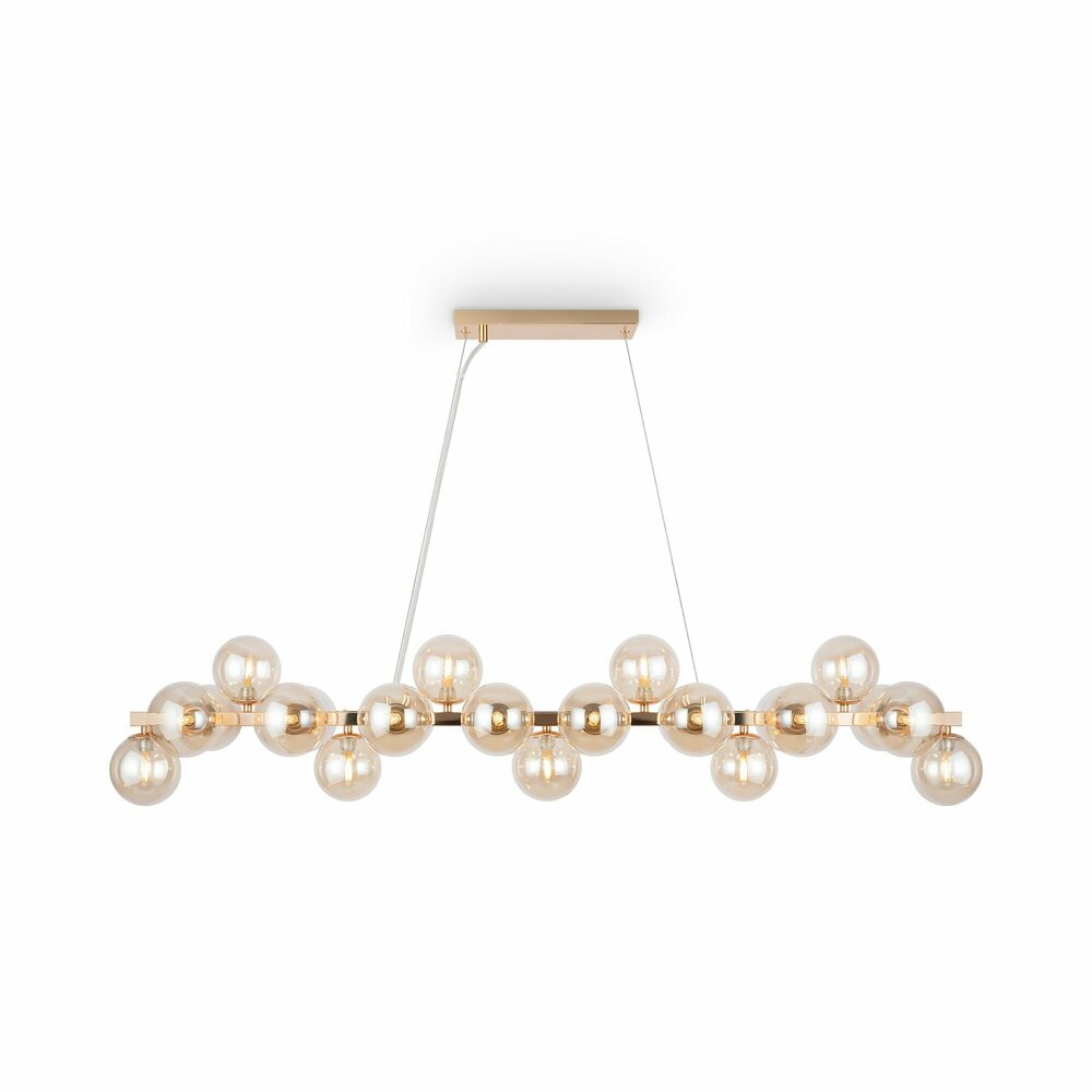 Pendul Maytoni Dallas auriu/galben 25 becuri 41.5 x 16 cm