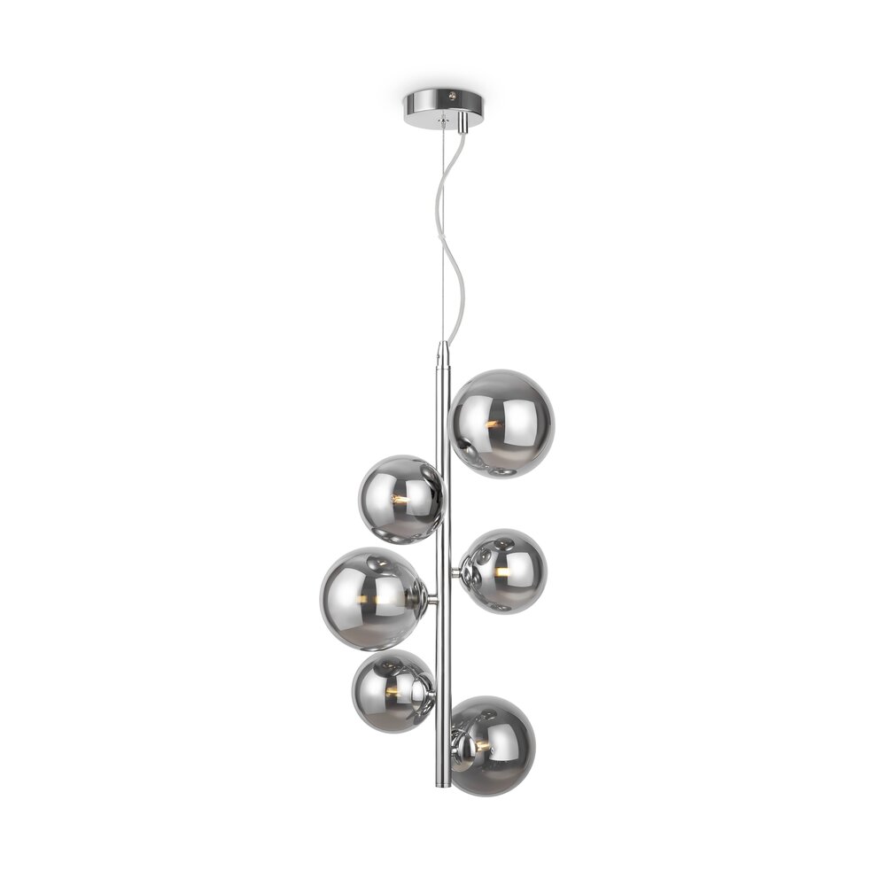 Pendul Maytoni Dallas crom/gri 6 becuri