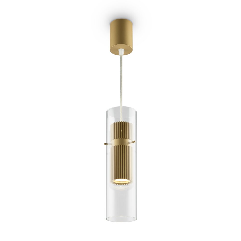 Pendul Maytoni Dynamics auriu/transparent 1 bec