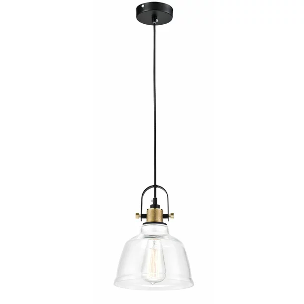 Pendul Maytoni Irving negru/transparent 1 bec picture - 2