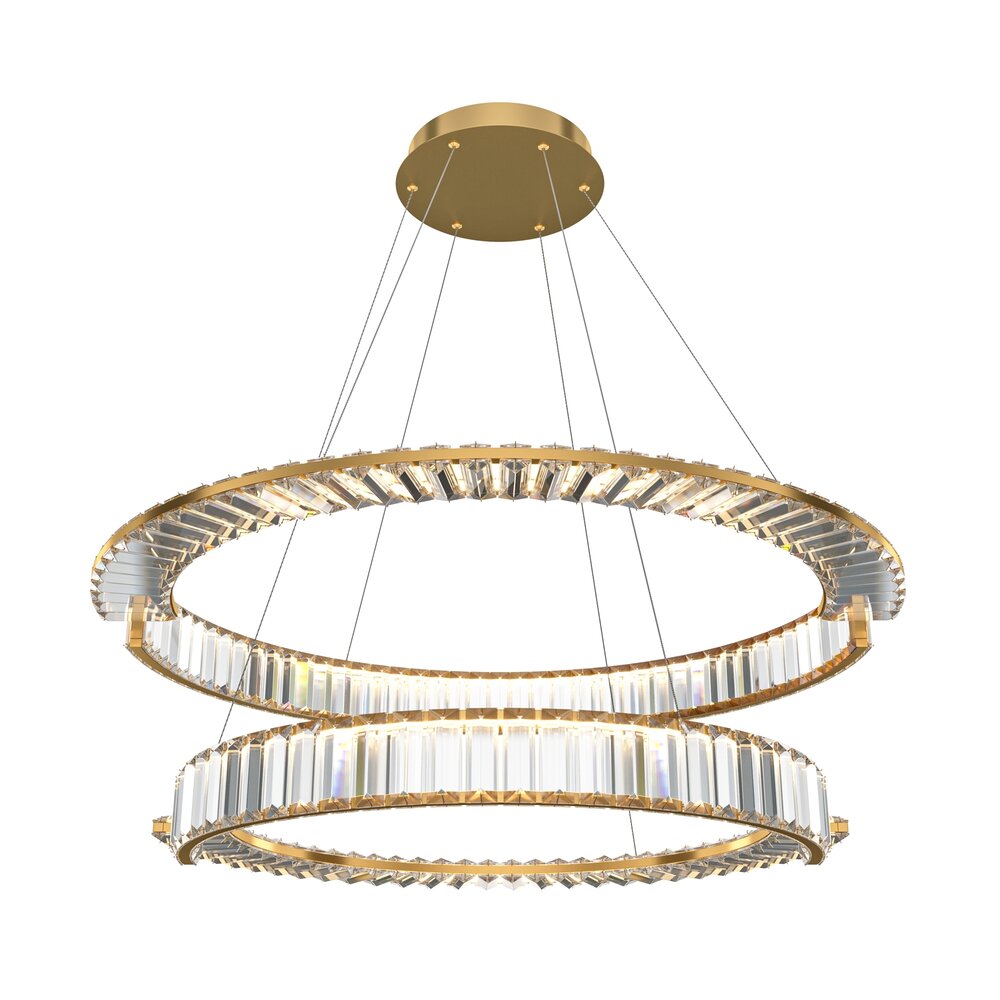 Pendul Maytoni Krone auriu/transparent LED x 2
