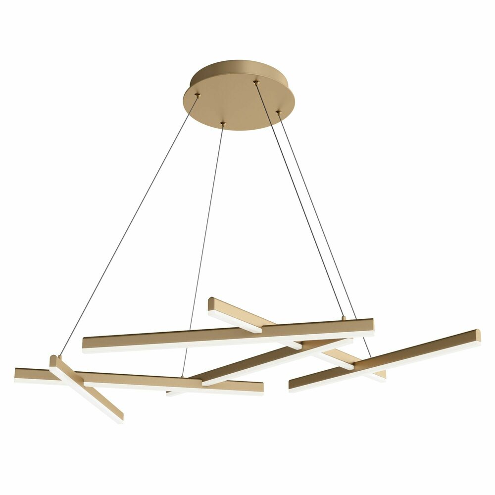 Pendul Maytoni Line auriu LED x 6 17 x 110 cm