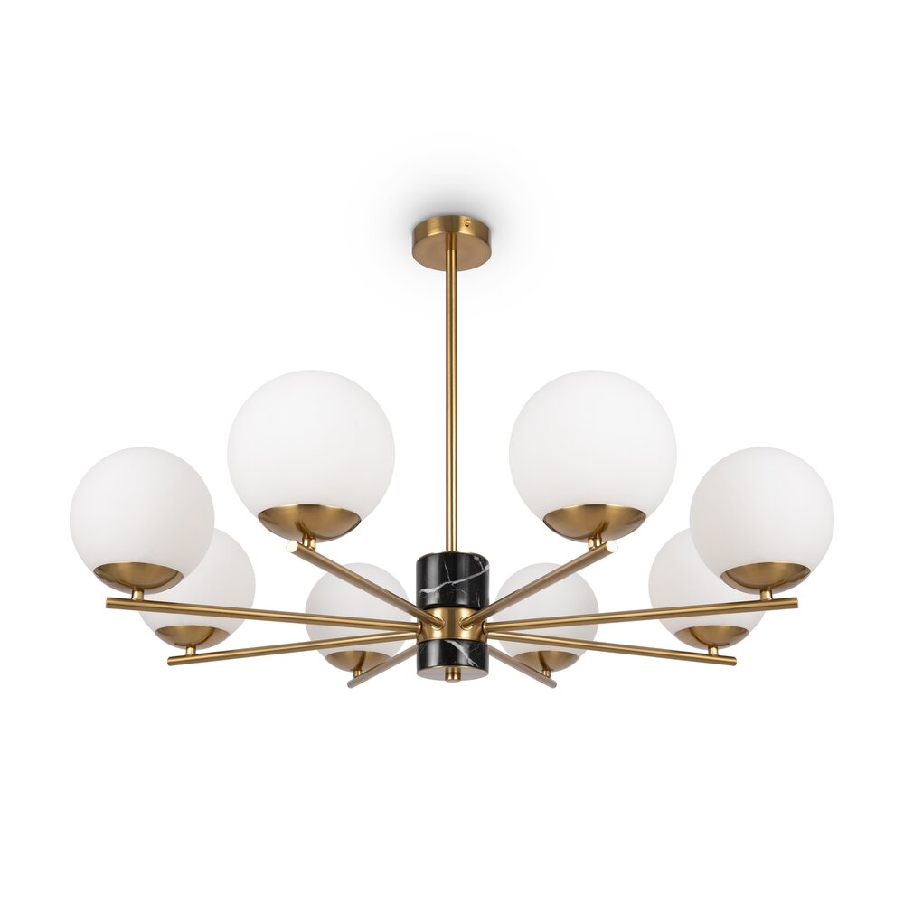 Pendul Maytoni marble alama/alb 8 becuri