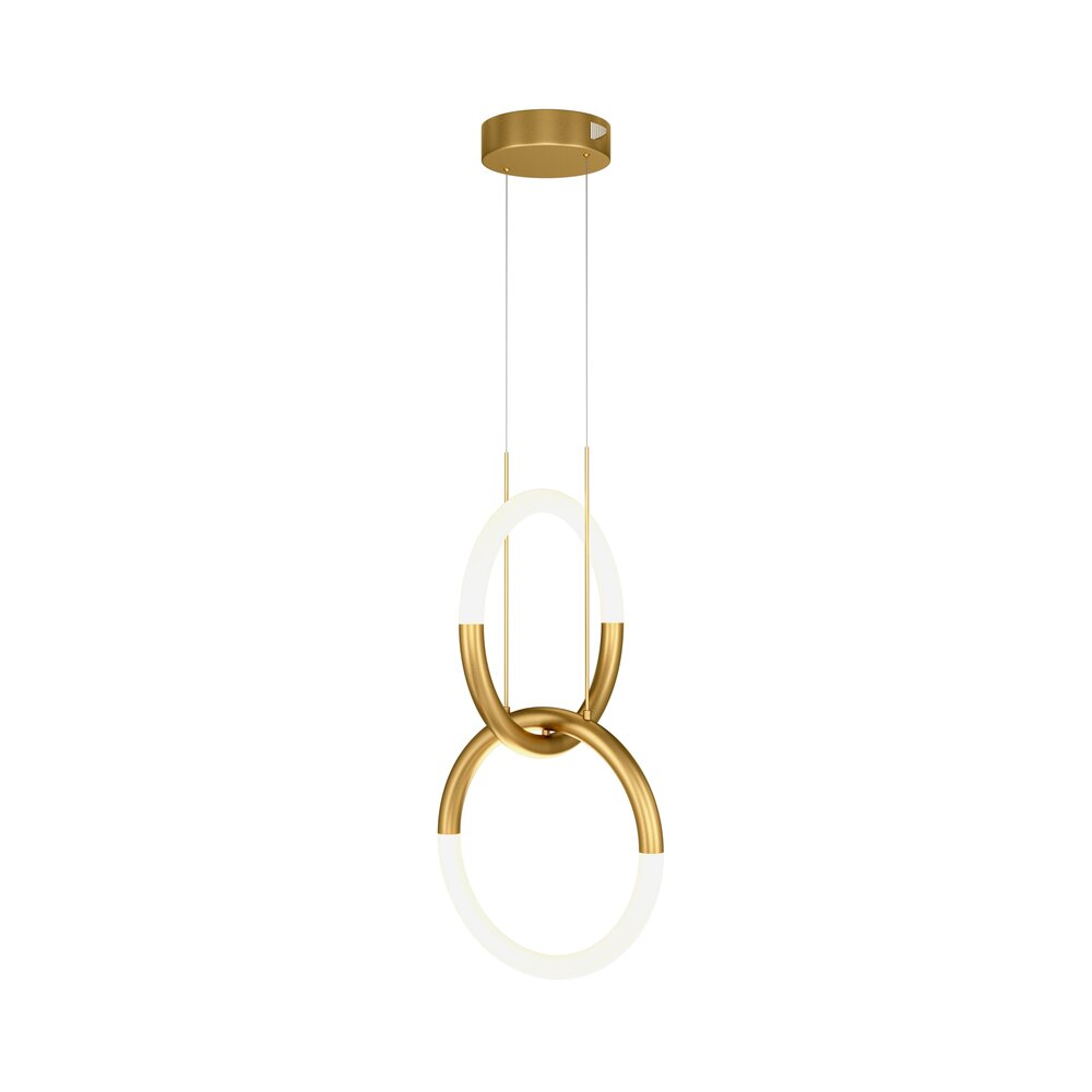 Pendul Maytoni Node auriu/alb LED x 2