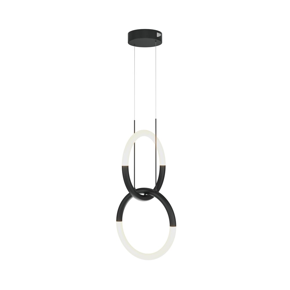 Pendul Maytoni Node negru/alb LED x 2
