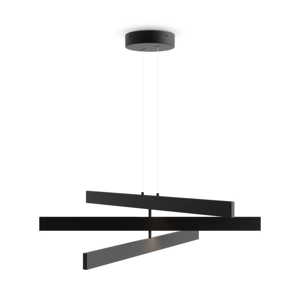 Pendul Maytoni Origami negru/negru 3 becuri