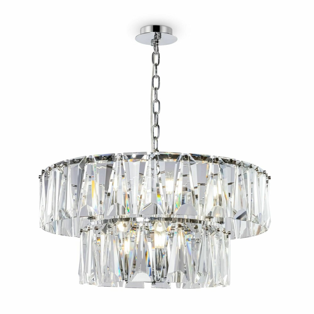 Pendul Maytoni Puntes crom/transparent 12 becuri