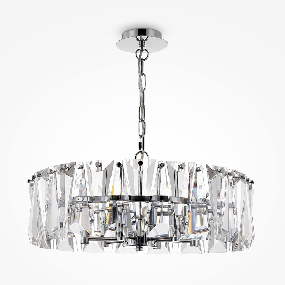 Pendul Maytoni Puntes crom/transparent 6 becuri