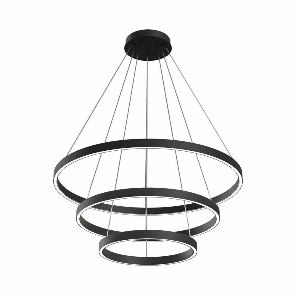 Pendul Maytoni Rim negru LED x 3