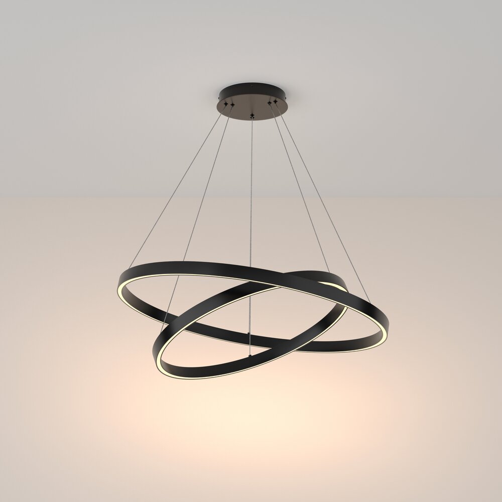 Pendul Maytoni Rim negru/negru LED x 2