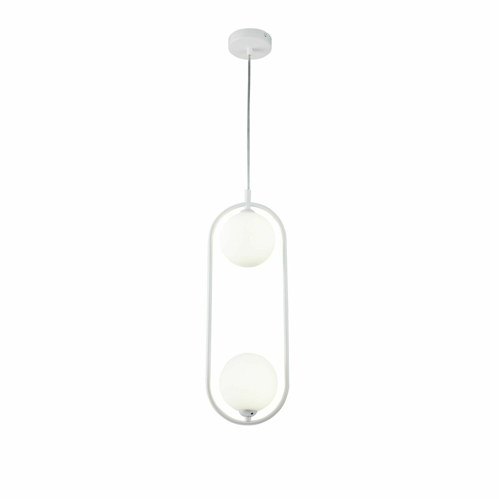 Pendul Maytoni Ring alb/alb 2 becuri