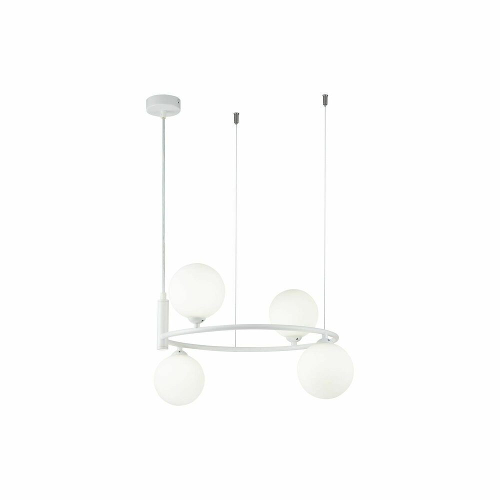 Pendul Maytoni Ring alb/alb 4 becuri